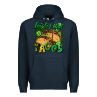 Navy Irish i had tacos Premium Hoodie - CowGirlArtShop