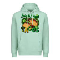 Seafoam Irish i had tacos Premium Hoodie - CowGirlArtShop