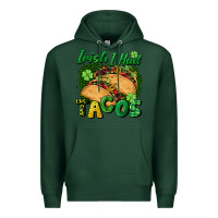 Sports Green Irish i had tacos Premium Hoodie - CowGirlArtShop