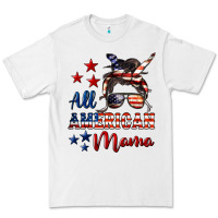 White All American Mama Premium Tee - LillyAllenDesigns