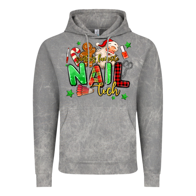 Santas Favorite Nail Tech Vintage Hoodie by MaliasSmallBusiness | Teevron