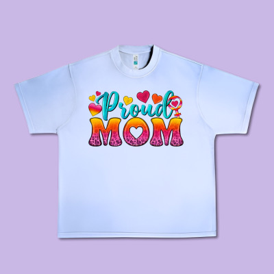 Proud Mom Lesbian Urban Heavy Tee Designed By Bundleandbundleshop