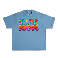 Pebble Blue Proud Mom Lesbian Urban Heavy Tee - BundleAndBundleShop