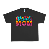 Pigment Black Proud Mom Lesbian Urban Heavy Tee - BundleAndBundleShop