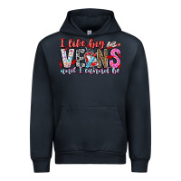 Navy I Like big veins and cannot be Urban Hoodie - CowhideDigitalArt