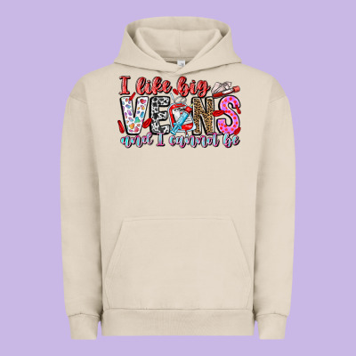 I Like Big Veins And Cannot Be Urban Hoodie Designed By Cowhidedigitalart