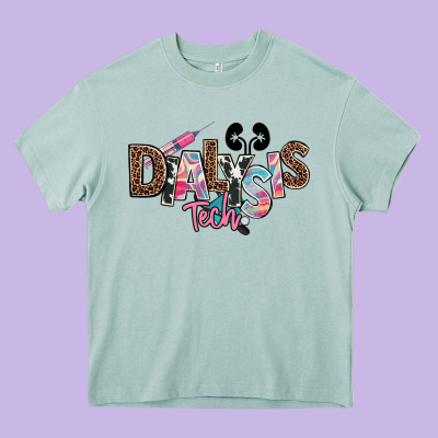 Dialysis Technician Kidney Tech Heavy Core Tee Designed By Nancycooperartshop