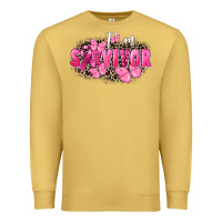 Antique Gold I' m survivor Breast Cancer Premium Sweatshirt - FaDigitalArtStudio