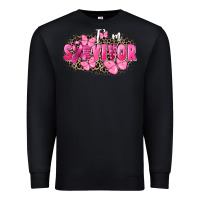 Black I' m survivor Breast Cancer Premium Sweatshirt - FaDigitalArtStudio