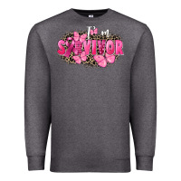 Charcoal Heather I' m survivor Breast Cancer Premium Sweatshirt - FaDigitalArtStudio