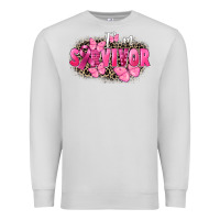 Dove Grey I' m survivor Breast Cancer Premium Sweatshirt - FaDigitalArtStudio