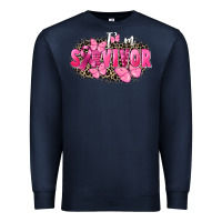 Navy I' m survivor Breast Cancer Premium Sweatshirt - FaDigitalArtStudio