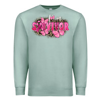 Seafoam I' m survivor Breast Cancer Premium Sweatshirt - FaDigitalArtStudio