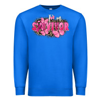 True Royal I' m survivor Breast Cancer Premium Sweatshirt - FaDigitalArtStudio