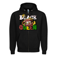 Black black queen Zipper Hoodie - CowGirlArtShop