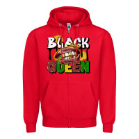 Red black queen Zipper Hoodie - CowGirlArtShop