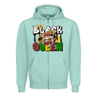 Seafoam black queen Zipper Hoodie - CowGirlArtShop