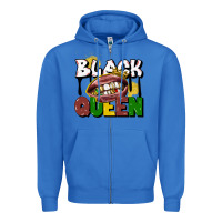 True Royal black queen Zipper Hoodie - CowGirlArtShop