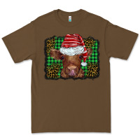 Cacao christmas leopard buffalo plaid baby highland cow Premium Tee - BarkalooDesign