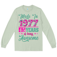 Matcha made in 1977, 45 years of being awesome Long Sleeve Tee - Jasminsmagicworld