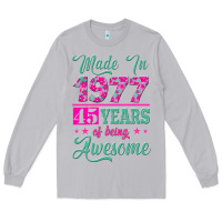 Moon Dust made in 1977, 45 years of being awesome Long Sleeve Tee - Jasminsmagicworld