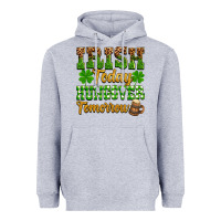 Heather Grey St. Patrick's Irish today hungover tomorrow Heavyweight Hoodie - OliviaCreatesArt