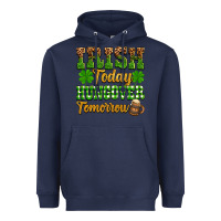 Navy St. Patrick's Irish today hungover tomorrow Heavyweight Hoodie - OliviaCreatesArt