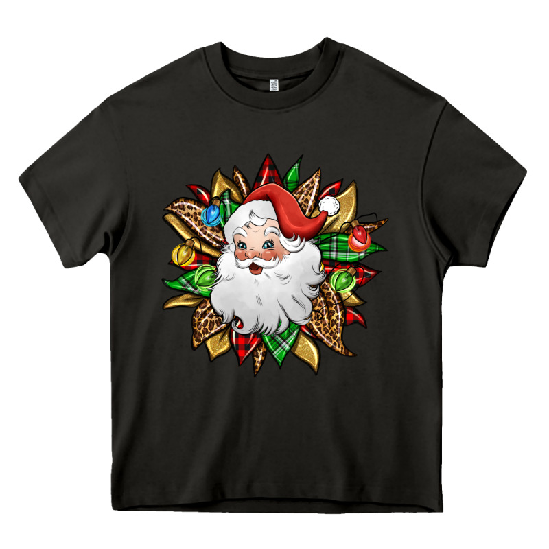 Santa Claus Sunflower Heavy Core Tee by Jasminsmagicworld | Teevron