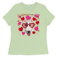 Matcha Valentine's day  bull terrier Ladies Tee - RanaPortraitStore