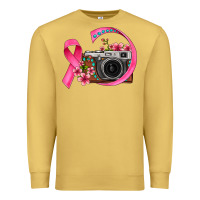 Antique Gold floral cancer ribbon vintage camera Premium Sweatshirt - FaDigitalArtStudio
