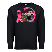 Black floral cancer ribbon vintage camera Premium Sweatshirt - FaDigitalArtStudio