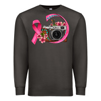 Smoke floral cancer ribbon vintage camera Premium Sweatshirt - FaDigitalArtStudio
