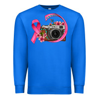 Floral Cancer Ribbon Vintage Camera Premium Sweatshirt | Teevron
