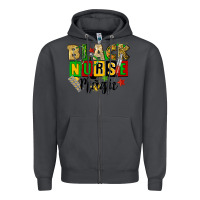 Smoke black nurse magic juneteenth Zipper Hoodie - CowGirlArtShop