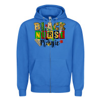 True Royal black nurse magic juneteenth Zipper Hoodie - CowGirlArtShop