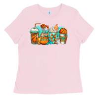 Bubblegum Pink basketball coffee cups Ladies Tee - Jasminsmagicworld