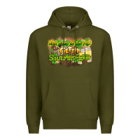 Army Green Err body in the pub gettin shamrocked Premium Hoodie - HowdyJamesFarm