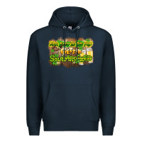 Navy Err body in the pub gettin shamrocked Premium Hoodie - HowdyJamesFarm