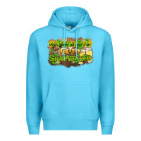 Ocean Blue Err body in the pub gettin shamrocked Premium Hoodie - HowdyJamesFarm