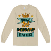 Mushroom world's best peepaw ever Long Sleeve Tee - Jasminsmagicworld