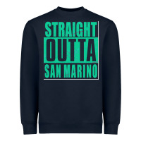 Navy Straight Outta San Marino Heavyweight Sweatshirt - Bettercallsaul