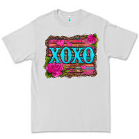 Dove Grey xoxo valentine's day pink roses and hearts Premium Tee - Jasminsmagicworld