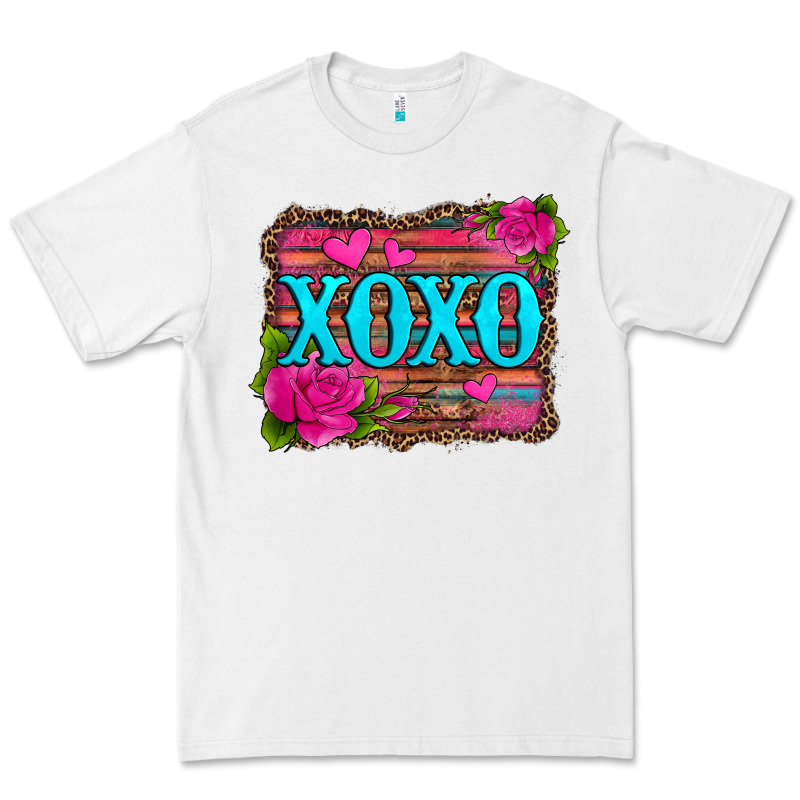 Xoxo Valentine's Day Pink Roses And Hearts Premium Tee by Jasminsmagicworld | Teevron