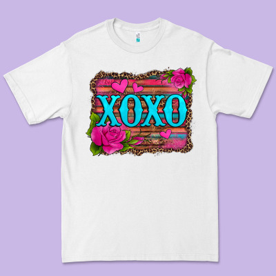 Xoxo Valentine's Day Pink Roses And Hearts Premium Tee Designed By Jasminsmagicworld