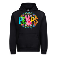 Black Chillin Peeps With My Urban Hoodie - CowhideDigitalArt