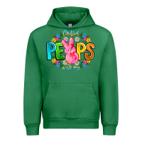 Emerald Chillin Peeps With My Urban Hoodie - CowhideDigitalArt