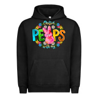 Pigment Black Chillin Peeps With My Urban Hoodie - CowhideDigitalArt
