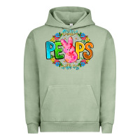 Pigment Oil Green Chillin Peeps With My Urban Hoodie - CowhideDigitalArt