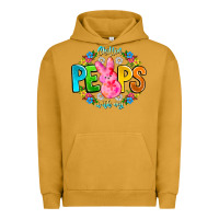 Pigment Peanut Butter Chillin Peeps With My Urban Hoodie - CowhideDigitalArt