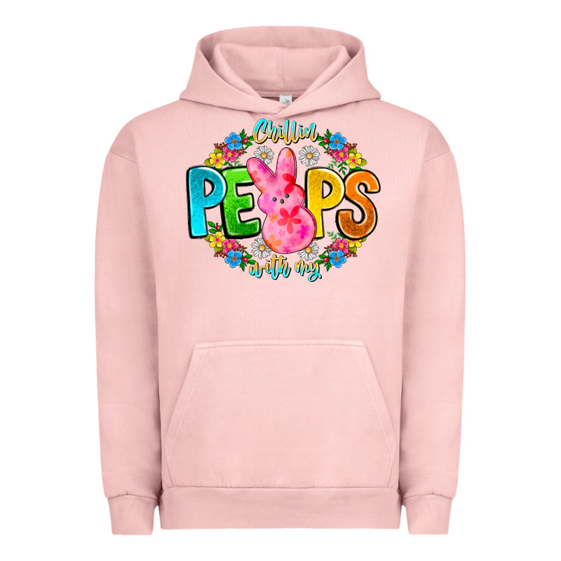 Chillin Peeps With My Urban Hoodie by CowhideDigitalArt | Teevron